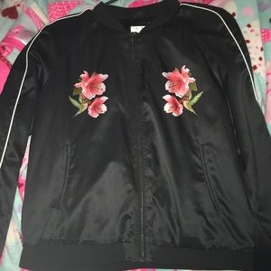 Black bomber jacket